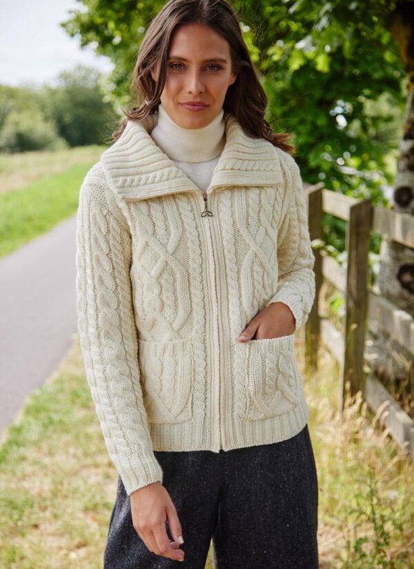 Aveen Aran Cardigan by Blarney Woollen Mills