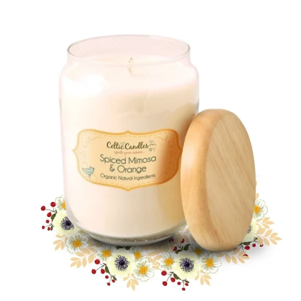 Celtic Candles Large Pop Jar - Spiced Mimosa & Orange