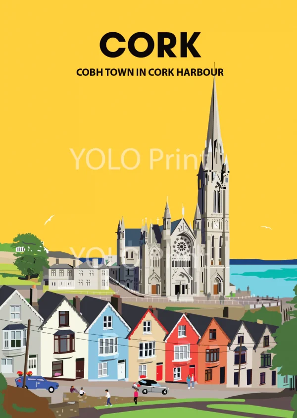 Yolo Print Cobh Town Print