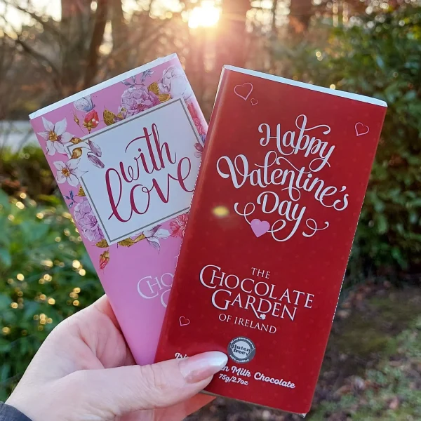 The Chocolate Garden of Ireland Happy Valentines Bar