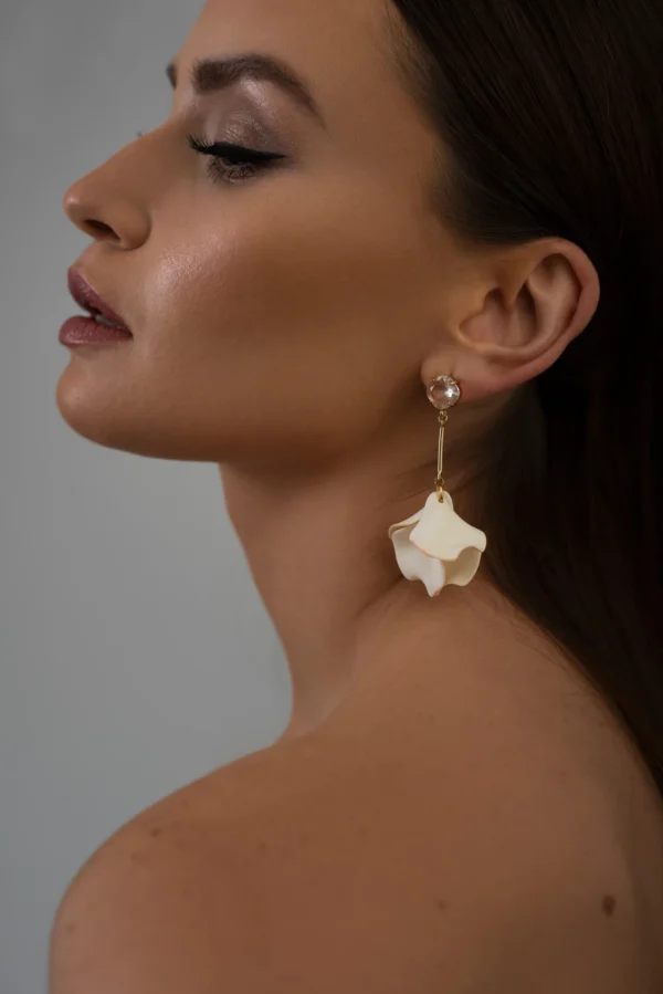 LILY STEM EARRINGS by One Dame Lane
